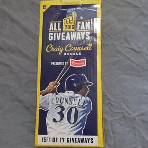 Craig Counsell Bobblehead 2016 All Fan Giveaway